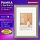 Рамка 21×30 см с паспарту 13×18 см, небьющаяся, аналог IKEA, багет 26 мм, МДФ, BRAUBERG «Zool», серая