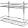Полка для ванной Swensa 1-ярусная прямая 40x11x7 см