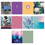 Тетрадь 96л., А5, клетка BG «Mix-10 Девочки», эконом