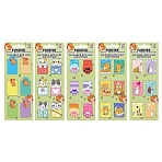 Закладки для книг МАГНИТНЫЕ, «АССОРТИ 5 ДИЗАЙНОВ ЗВЕРЯТА», набор 6 штук, 35×25 мм, FUNSTER