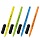Ручка шариковая масляная BRAUBERG «i-Stick Neon», СИНЯЯ, корпус ассорти, узел 0.7 мм, линия письма 0.35 мм