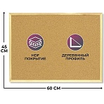 Доска с поверхностью из мягкого ДВП 45х60 см Выбор есть Softboard