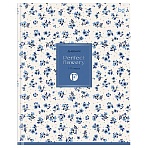 Дневник 1-11 кл. 40л. (твердый) BG «Blue flowers», матовая ламинация, тиснение фольгой