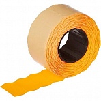 Этикет-лента волна оранжевая 26×12 мм (10 рулонов по 800 этикеток)