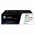 Картридж лазерный HP 201X CF253XM CMY для CLJ Pro 252/274/277 (3шт/уп)