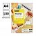 превью Этикетки самоклеящиеся А4 100л. OfficeSpace, белые, 65 фр. (38×21.2), 70г/м2