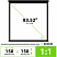 превью Экран Cactus Triscreen CS-PST-150×150, 150×150 см, 1:1, напольный, черный