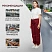 превью Брюки-джоггеры для пищевого производства у17-БР САТ ХАССП на резинке бордовые сатори (размер 120-124 (60-62), рост 182-188)