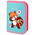 превью Пенал ПИФАГОР, 1 отделение, полиэстер, 19×13 см, «Red panda»