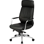 Кресло для руководителя Easy Chair 570 МL черное (кожа, металл)