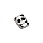 Значок деревянный MESHU «Hello panda», прямая УФ-печать, 2.7×3.3см