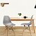 превью Стулья BRABIX «Eames CF-010», КОМПЛЕКТ 4 шт., пластик серый, опоры дерево/металл, 532632
