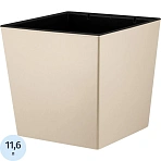 Горшок д/цветов Лондон Куб 11.6 л c дренаж.встав,минд.IG 780110006