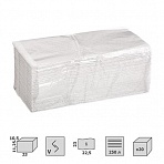 Полотенца бумажные листовые V-сложения 1-слойные 20 пачек по 250 листов белые (артикул производителя NV-250W1)