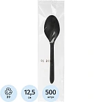 Ложка однор. чайная. ПП набор 1/1 черн. в инд. уп., 500 шт/кор (H11-017)