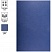 превью Обложка А4 OfficeSpace «Лен» 250г/кв. м, синий картон, 100л. 
