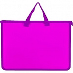Папка-портфель пластиковая Attache Neon А4+ розовая (340×40×245 мм, 1 отделение)
