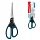 Ножницы MAPED 'Essentials Soft', 210 мм, прорезиненные ручки, черно-синие, европодвес