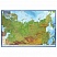 превью Карта России физическая 116×80 см1:7.5Мс ламинациейинтерактивнаяевроподвесBRAUBERG112393