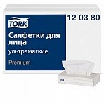 Салфетки косметические Tork Premium 120380 2-слойные (100 штук в упаковке)