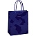 превью Пакет подарочный 18×23×10см MESHU «Blue pattern», выборочный лак, матовая ламинация