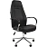 превью Кресло для руководителя Комус Мебель (Easy Chair) Easy Chair 555 чёрное (экокожа, металл хромированный)