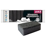 Губки для посуды York «Графит Джамбо», поролон с абразивным слоем, 8.5×6×2.5 см, 10шт. 