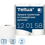 Бумага туалетная Tellus TР4 Комфорт 2-слойная белая (4 рулона в упаковке, 120158)