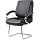 Конференц-кресло Комус Мебель (Easy Chair) 515 чёрное (экокожа, металл хромированный)