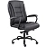 превью Кресло для руководителя Easy Chair СН-708 Ровер чёрное (экокожа, металл)