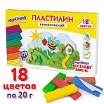 Пластилин классический ЮНЛАНДИЯ «ВЕСЁЛЫЙ ШМЕЛЬ»18 цветов360 граммстекВЫСШЕЕ КАЧЕСТВО106432