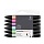 Набор художественных маркеров двухсторонних Winsor&Newton «Pro», пулевидный/скошенный, 2мм/7мм, 12 цветов + 1 блендер
