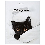 Папка-портфолио универсальная, 4 кольца, 20 файлов, 7БЦ матовая, BRAUBERG «Cat», 107557
