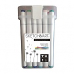 Набор маркеров Sketch&Art Средний набор двухсторонних 24 цвета (толщина линии 3 мм)