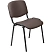 превью Стул офисный Easy Chair Изо коричневый (искусственная кожа, металл) (550725)