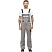 превью Костюм рабочий летний мужской л26-КПК с СОП серый/чёрный (размер 128-132 (64-66), рост 182-188)
