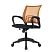 превью Кресло офисное Комус Мебель (Easy Chair) 396 оранжевое/чёрное (ткань/сетка, пластик)