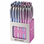 Ручка шариковая BRAUBERG «Sakura» автоматическая, корпус , толщина письма 0.5 мм, синяя