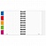 превью Блокнот Attache Selection Office book 2 A6 150 листов цветной в клетку 5 разделителей на спирали (141×141 мм)