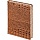 Ежедневник недатированный Attache Caiman bicolor, А5, 160л., коричн, нат. кожа