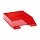 Лоток для бумаг горизонтальный СТАММ «Фаворит», тонированный красный