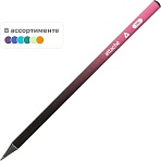 Карандаш чернографитный Attache Градиент, трехгран, черн. дер., б/ласт, ассорти