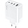 Зарядное устройство сетевое PERO TC17 USB-A QC 3.0 + 2х USB-C PD, 65W белый