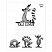 превью Тетрадь 24 л., HATBER, клетка, обложка картон, «Animals Yoga» (5 видов), 24Т5В1