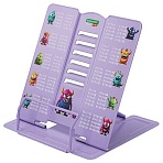 Подставка для книг и учебников большая BRAUBERG KIDS «Monsters» с таблицей умножения, регулируемый угол наклона, металлическая