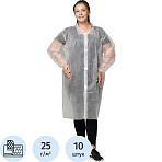Халат на липучках, (25 гр), рXXXL, белый, (10 шт/упак)
