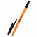 превью Ручка шариковая Attache Economy черная (оранжевый корпус, толщина линии 0.5 мм)