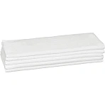 Полотенце Luscan махровое 50×70, 450 гр/м2, Oтель белый, Турция, 5 шт/уп