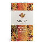 Чай NIKTEA «Ройбуш Оранж» травяной со вкусом апельсина, 25 пакетиков в конвертах по 2 г