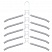 превью Вешалка-плечики трансформер 2 КОМПЛЕКТА (10 плечиков) металл с покрытиембелыеBRABIX880786